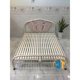 Giường sắt ngang 1m4 dài 2m – GS04