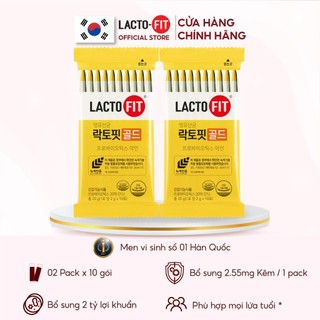  20 Gói Men Vi Sinh LACTO-FIT GOLD Bổ Sung Lợi Khuẩn Cải Thiện Đường Ruột Khỏe Mạnh  20 gói x 2g  