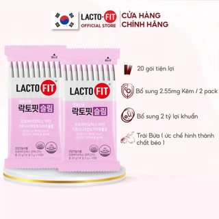  20 Gói Men Vi Sinh LACTO-FIT SLIM Hàn Quốc Cải Thiện Đường Ruột Hỗ Trợ Người Ăn Kiêng Giảm Cân  20 gói x 2g  