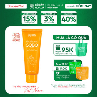 Sữa rửa mặt làm sạch sâu Cỏ Cây Hoa Lá Gobo - dung tích 100gr