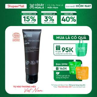 Gel tẩy da chết cà phê Cocayhoala dung tích 100g tẩy tế bào chết, làm sáng da, se khít lỗ chân lông - Hàng chính hãng