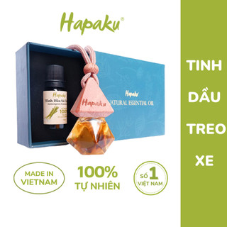  Set Tinh Dầu Sả Chanh Treo Xe Ô Tô Hút Mùi Thư Giãn Nguyên Liệu Tự Nhiên Hapaku 