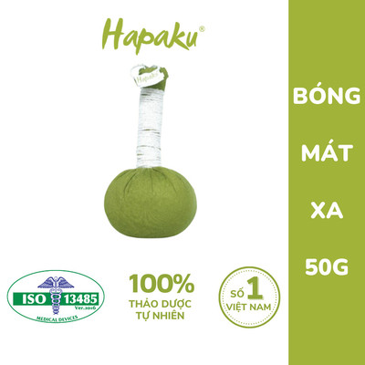 Bóng Massage Thảo Dược Tự Nhiên HAPAKU 50g, Thải Độc, Mát Xa, Thư Giãn, Ngủ Ngon