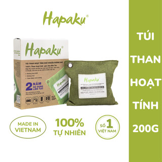  Túi Than Hoạt Tính Gáo Dừa Bến Tre Hapaku Khử Mùi Ô Tô Hút Ẩm Phòng Ngủ Khử Mùi Toilet 200g 