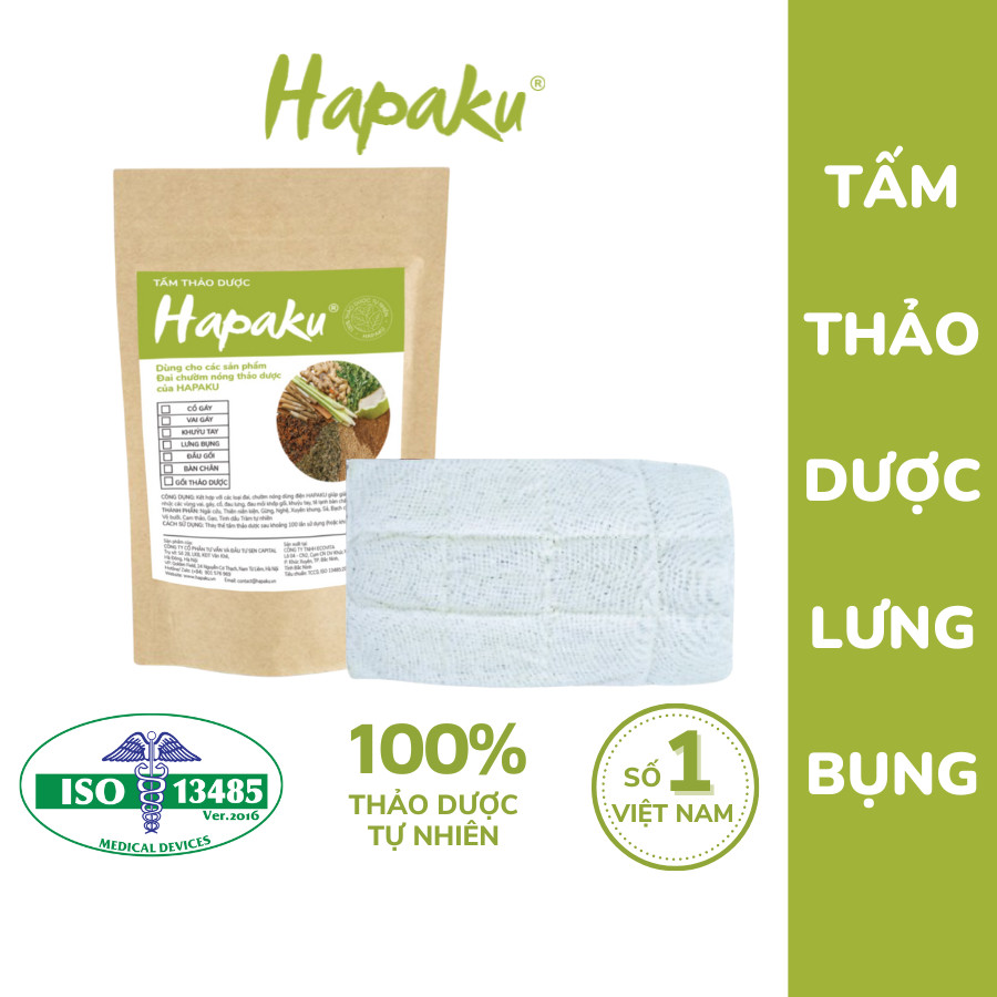 Tấm Thảo Dược Thay Thế Cho Đai Chườm Thảo Dược Lưng Bụng HAPAKU Làm Nóng Bằng Điện