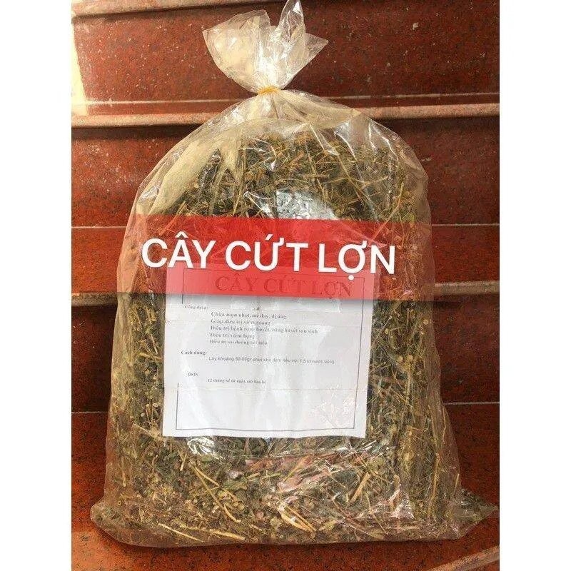 cây cứt lợn khô (hoa tím, hoa ngũ sắc, cây cỏ hôi) 1kg