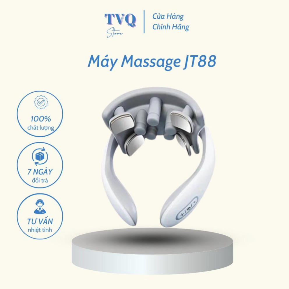 Máy Massage Cổ Vai Gáy Cao Cấp JT88 Nhỏ Gọn 5 Đầu Rung Tăng Hiệu Quả Massage Vùng Vai Gáy TVQ Store