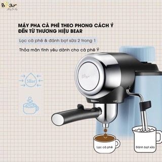 Máy Pha Cà Phê Bear Tự Động Pha Cafe, Espresso, Cappuccino, Pha Cà Phê Kiểu Ý, Giữ Nhiệt Lâu, Công Suất Lớn CF-B02V1