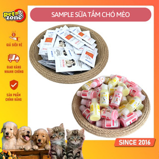 Sữa tắm mẫu thử cho chó mèo - Sữa tắm giá rẻ cho chó mèo (Nhiều loại) - Sample sữa tắm