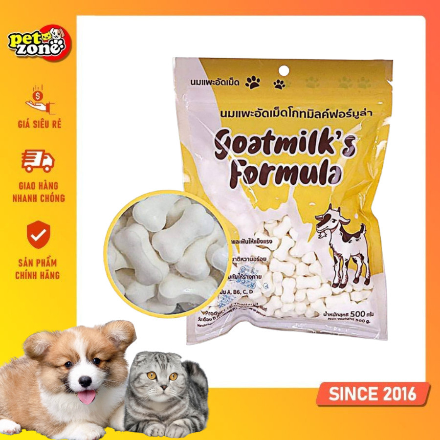 Xương sữa dê cho thú cưng Goat Milk's Formula 500g