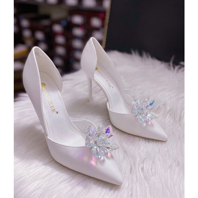TK3168-3 GIÀY BIGTREE ĐÍNH ĐÁ CAO CẤP, GIÀY CƯỚI MHH
