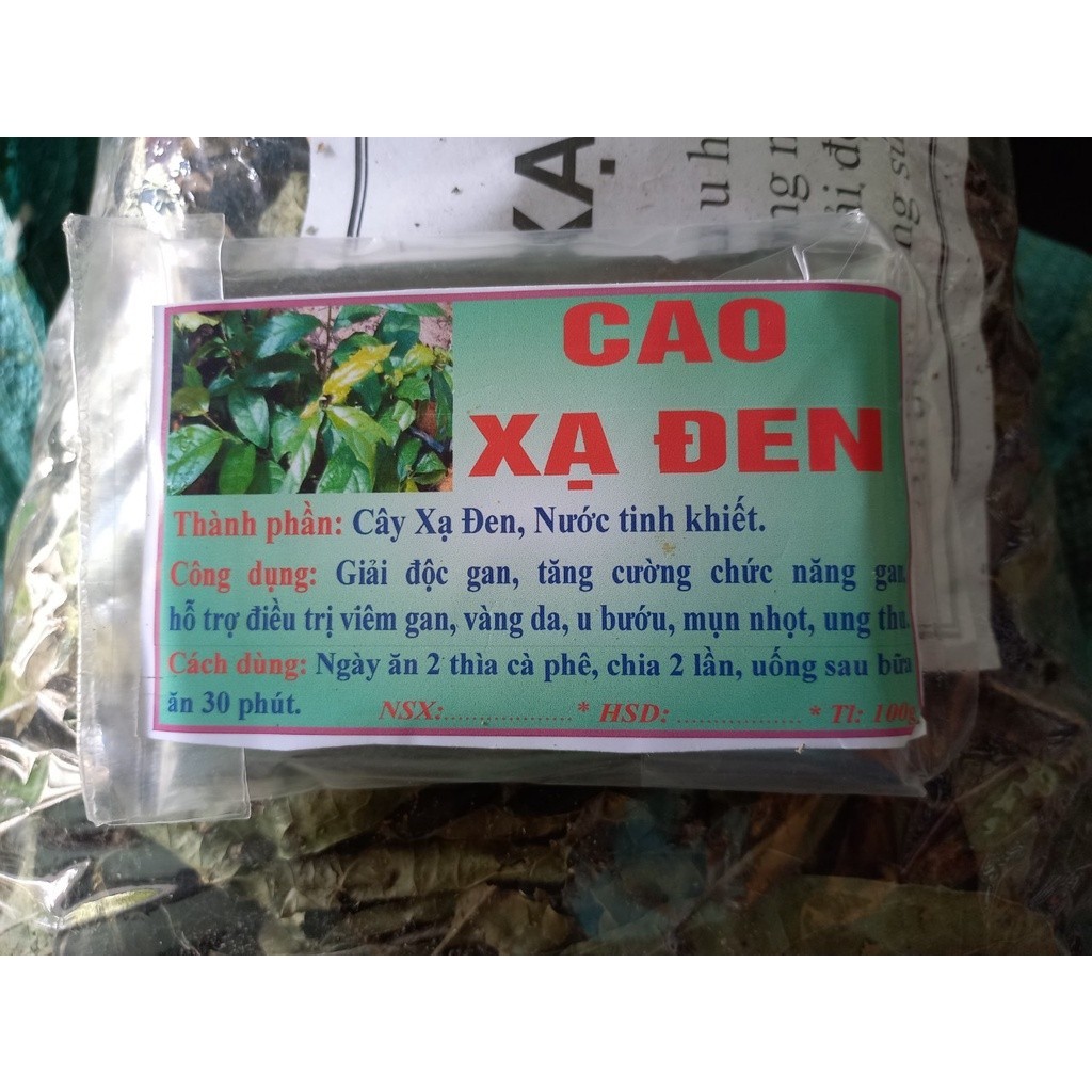 cao xạ đen tây bắc 100gram