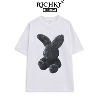 Áo Thun Richky Premium Tee Adlvv Black Fuzzy Rabbit