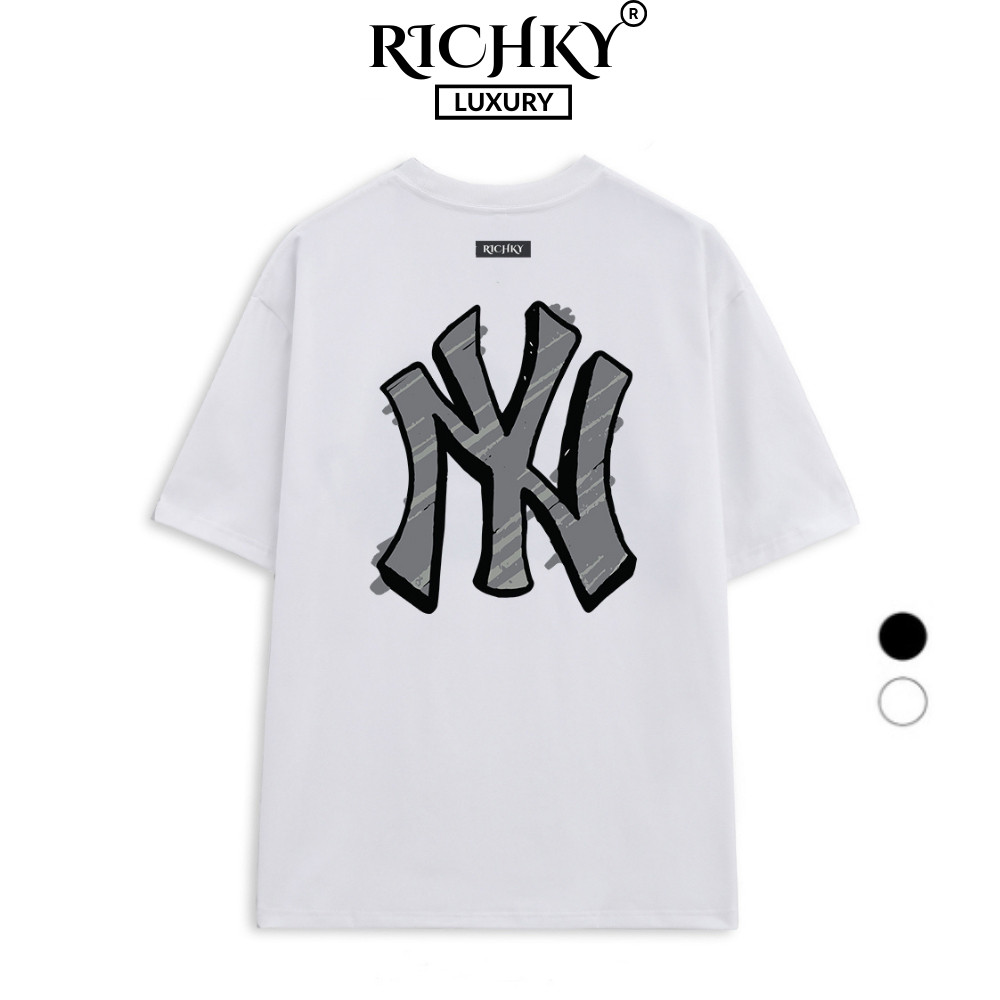 Áo Thun Richky Premium Tee MLB NY Dark Grey
