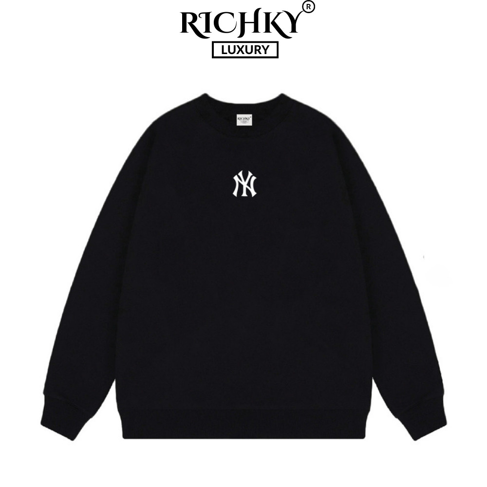 Áo Sweater Richky Premium Nỉ Unisex MLB NY Basic