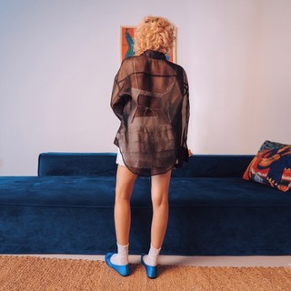 Áo Sơ Mi Oversized Xuyên Thấu - Sheer (02 Màu)