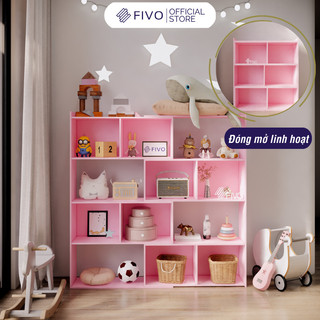  Kệ Sách Cho Bé Màu Hồng FIVO FB71 Chất Liệu Gỗ Cao Cấp An Toàn Nhiều Màu Sắc Decor Xinh Xắn 