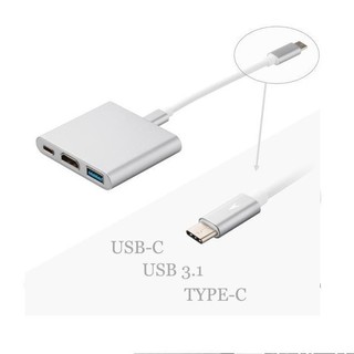 Cáp chuyển USB Type-C sang HDMI + USB 3.0 + Type C