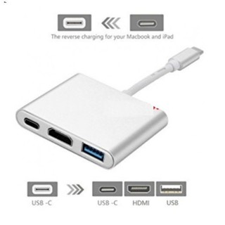Cáp chuyển USB Type-C sang HDMI + USB 3.0 + Type C