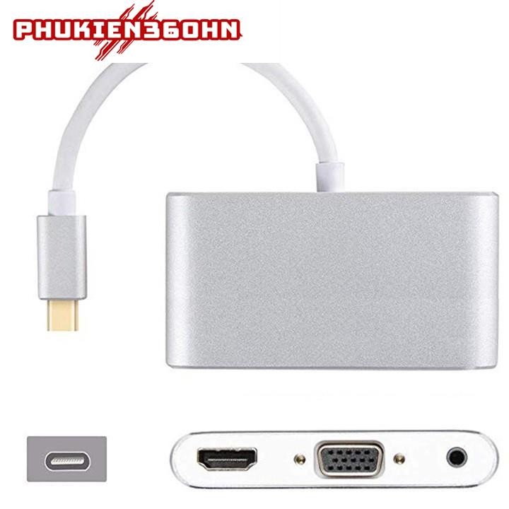 Cáp Chuyển Đổi USB TYPE-C Sang HDMI Và VGA