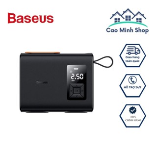 Máy bơm lốp ô tô xe hơi Baseus BS-CG007 đa năng không dây, xi lanh kép, pin 6000mah, mạnh mẽ