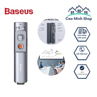 Bút trình chiếu Laser Baseus Orange Dot Wireless Presenter điều khiển máy chiếu, cổng USB A và USB C
