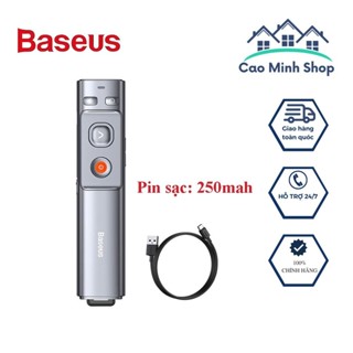 Bút trình chiếu laser Baseus Orange Dot Wireless Presenter WKCD000013 250mah laser đỏ chiếu xa 100m