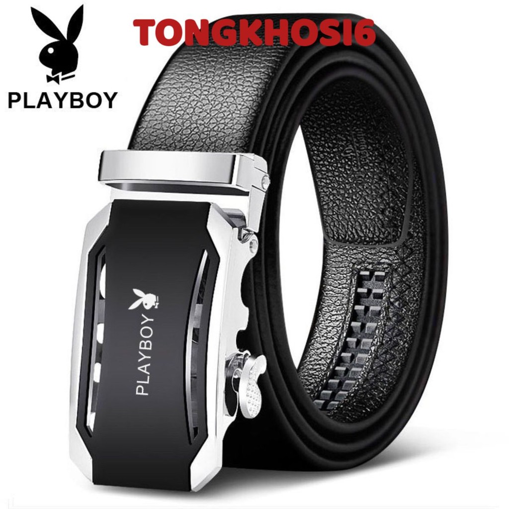 [Dây Lưng] Thắt Lưng Da Nam Hàng Hiệu PLAYBOY Cao Cấp Da Xịn. Dây Nịt Nam Da Bò 100% Mạ Vàng Nam Tín