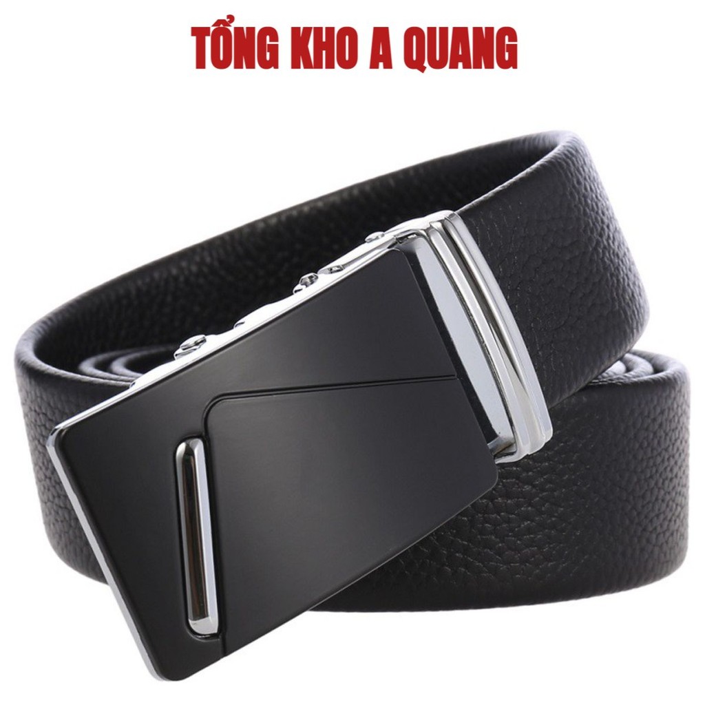 Thắt Lưng Da Nam BAELLERRY Cao Cấp Khóa Cài. Dây Nịt Nam Da Bò 100% Mạ Bạc Nam Tính Hàng Hiệu Chính Hãng GC25