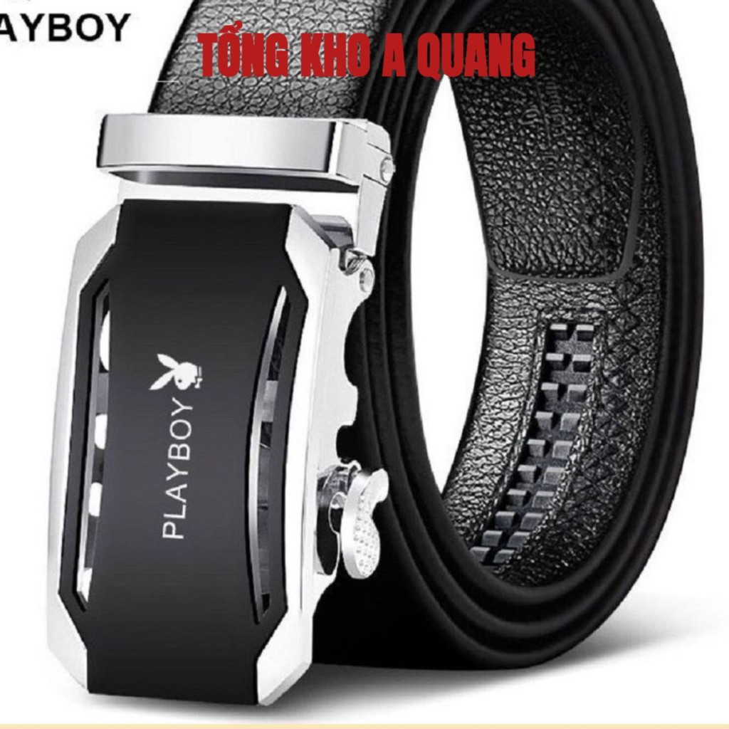 [Dây Lưng] Thắt Lưng Da Nam Hàng Hiệu PLAYBOY Cao Cấp Da Xịn. Dây Nịt Nam Da Bò 100% Mạ Vàng Nam Tín