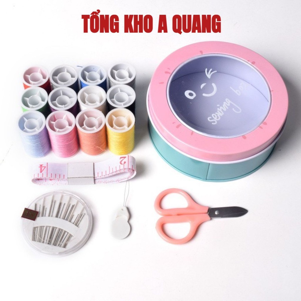 Hộp Kim Chỉ Đa Năng, Hộp Kim Chỉ May Vá, Hộp Kim Chỉ 3 Tầng Tiện Dụng, Nhỏ Gọn, Bộ Kim Chỉ May Vá
