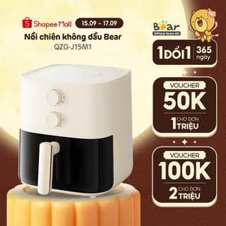  Nồi Chiên Không Dầu 5L Bear QZG-J15M1 - Hàng Chính Hãng BH 18 Tháng