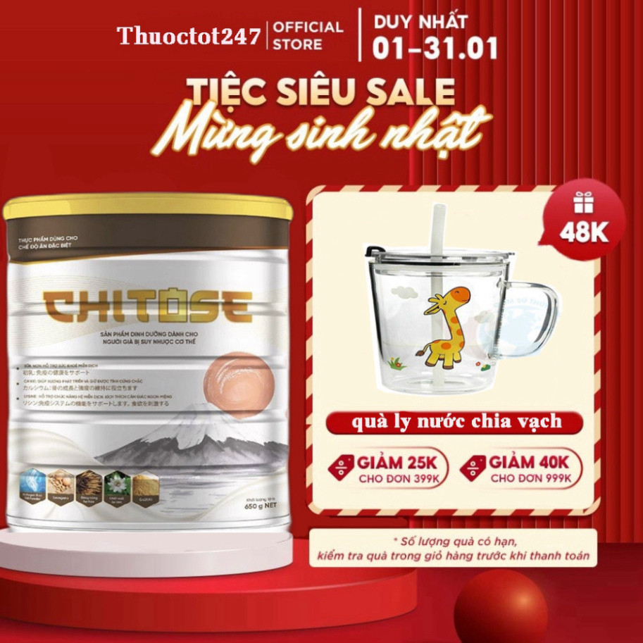 Chitose sữa dinh dưỡng cho người cao tuổi- Số 1 Nhật Bản