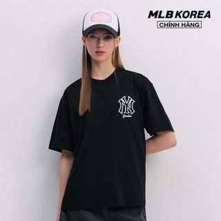 MLB - Áo thun unisex cổ tròn tay ngắn Basic Mega Logo 3ATSB0343-50BKS
