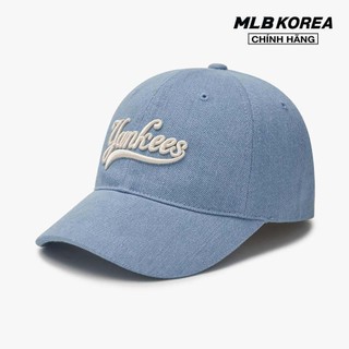 MLB - Nón bóng chày unisex Cultivating Lettering Denim Unstructured 3ACPVD14N-50BLL