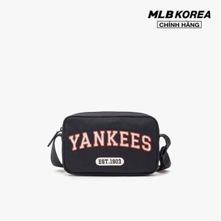 MLB - Túi đeo chéo unisex phom chữ nhật Varsity Nylon 3ACRM014N-50BKS