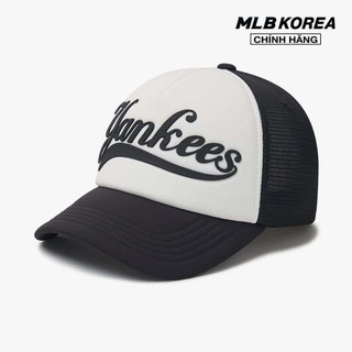 MLB - Nón bóng chày unisex phối lưới Varsity Basic Curious Lettering 3AMC00343-50BKS