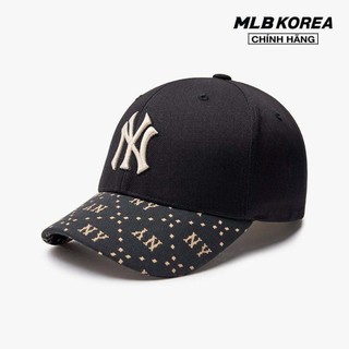 MLB - Nón bóng chày unisex Diamond Monogram Point Structure 3ACPM093N-50BKS