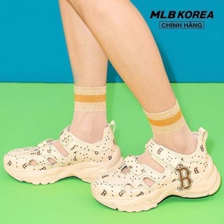 MLB - Giày sandals unisex đế cao Big Ball Chunky Mask Diamond Monogram 3ASDCMM33-43CRS