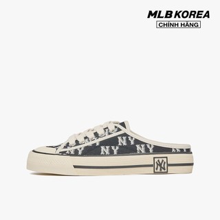 MLB - Giày mules unisex đế bệt thời trang Monogram 3AMUPBM3N-50BKS