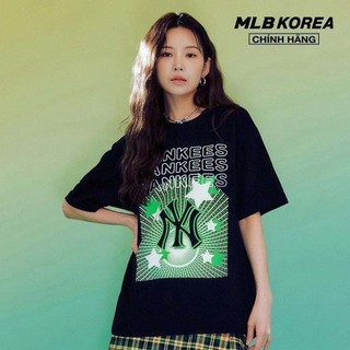 MLB - Áo thun unisex cổ tròn tay ngắn Neon Festa Over Fit 3ATSN0233-50BKS