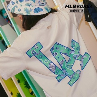 MLB - Áo thun unisex cổ tròn tay ngắn phom suông 3ATSI0333-07WHS