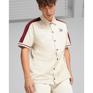 PUMA - Áo sơ mi nam cổ bẻ tay ngắn T7 Shooting 627868-87