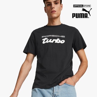 PUMA - Áo thun thể thao nam cổ tròn tay ngắn Porsche Legacy Logo 538236-01