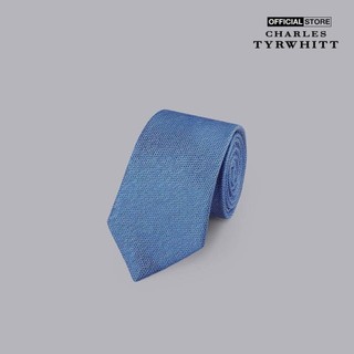 CHARLES TYRWHITT - Cà vạt nam thời trang Silk Linen TIC2068-OCE