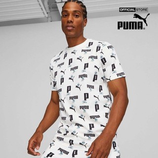 PUMA - Áo thun nam cổ tròn tay ngắn The Smurfs Aop 622190-02
