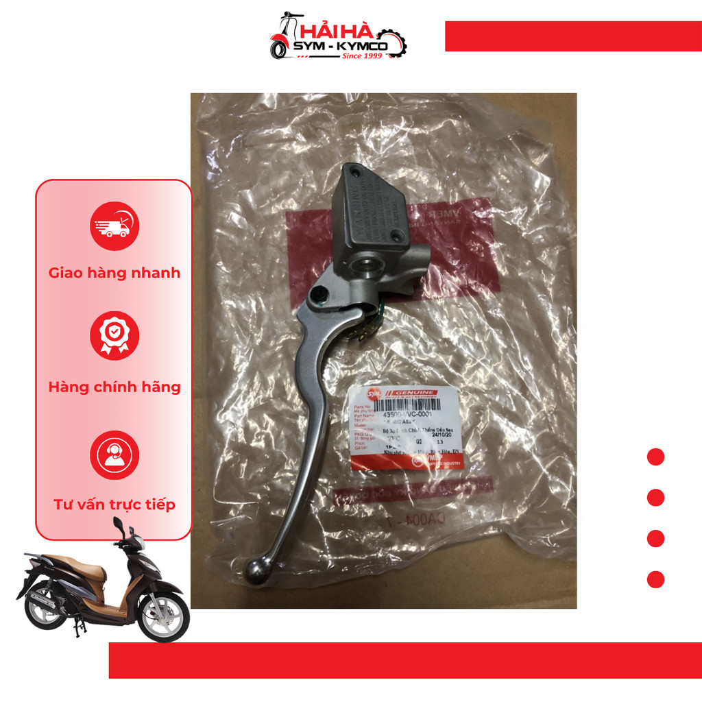 Heo dầu dưới trái 🐷/ Bộ hàm thắng đĩa trái xe Shark 170 mã VVC [SYM] [Chính hãng SYM]