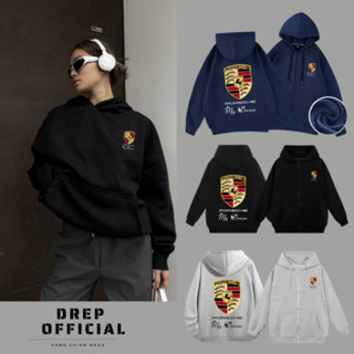 Áo Hoodie Zip PORSCHE  Nam Nữ Chất nỉ Bông Cao Cấp Chuẩn Form Unisex Chính Hãng Xịn Xò DREP OFFICIAL