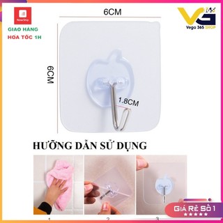 Bộ 10 móc dán chịu lực 5kg loại thép chắc chắn Vega365vn