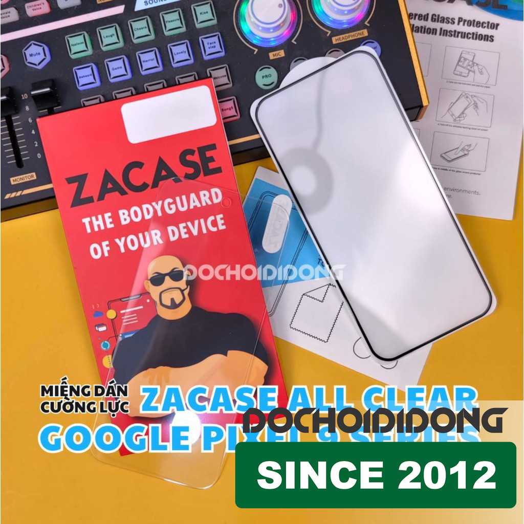 NHẬN VÂN TAY - Miếng Dán cường lực màn hình Google Pixel 9 Pro XL Zacase All Clear Super Glass cao cấp